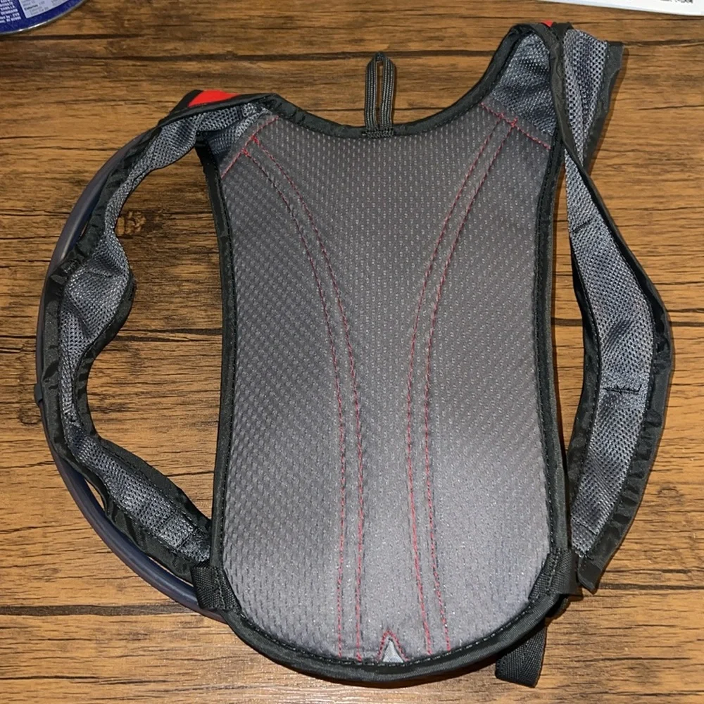 CamelBak‎ Red and Black Hydration Backpack with Blue Tube- OS